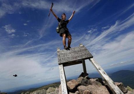 Jesse Metzler, 19, of Newton, Mass., who goes by the trail name 