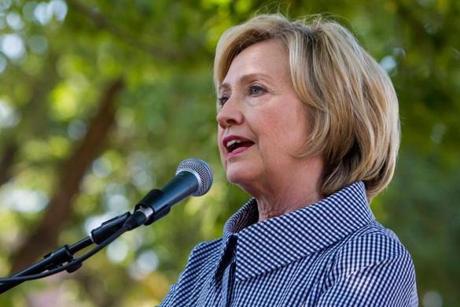 Hillary Rodham Clinton, a Democratic presidential hopeful, spoke at the Iowa State Fair last month.
