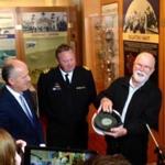A Royal Australian navy cap was returned to its rightful owner Friday after he swapped it with the cap of an American sailor more than 50 years ago.