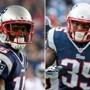 Reggie Wayne (left) and Jonas Gray (right) were cut from the Patriots? roster on Saturday.