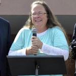 Rowan County Clerk Kim Davis spoke after being released from the Carter County Detention Center.