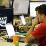 DraftKings employes inside the company's offices in Boston.