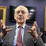 US Supreme Court Associate Justice Stephen Breyer on Capitol Hill in March.