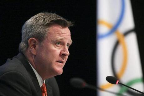 Scott Blackmun, head of the US Olympic Committee, in 2012.
