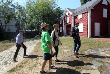 From left: Jeffrey Morgan, Patricia Spence, Barbara Kenecht, and Jackson Rand are restoring the land.
