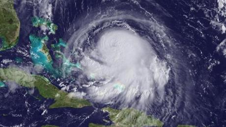 Hurricane Joaquin churned in the Caribbean on Wednesday.
