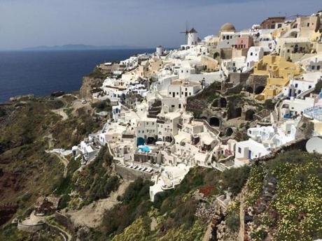 The sunsets in Santorini are renowned, with crowds gathering every night to watch. After the sun faded this night in the town of Oia, the hundreds of people applauded.
