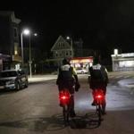 In Dorchester, police biked in through Bowdoin Geneva.
