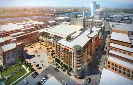 A rendering of the new plan for the Springfield casino.
