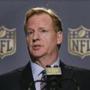 NFL Commissioner Roger Goodell speaks during a news conference at the conclusion of the league's fall meetings, Wednesday, Oct. 7, 2015, in New York. Goodell said that he expects NFL owners will vote on franchise relocation to Los Angeles. (AP Photo/Julie Jacobson) 