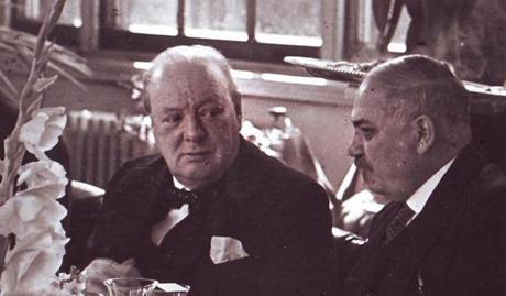 Winston Churchill and Ivan Maisky dined in the observatory of the Russian Embassy in London in August 1941.
