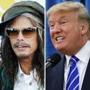 Steven Tyler (left) has told Donald Trump to ?Dream On? about continuing to use the Aerosmith song on the campaign trail.