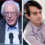 Martin Shkreli (right), the drug executive who raised ire with a 4,000 percent price hike, donated $2,700 to Bernie Sanders in a vain attempt to get a meeting on the issue.