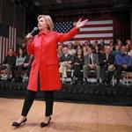 Democratic candidate Hillary Clinton attended a town meeting at Keene State College on Friday. 