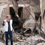 Christopher Stokes, the general director of the medical charity, Doctors Without Borders stood near the charred remains of the organizations? hospital on Friday. 