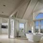 A bathroom at the Mihos's $13 million home on Great Island on Cape Cod. 