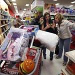 Shoppers were seen in a Target shortly after midnight on Black Friday last year in South Portland, Maine. 