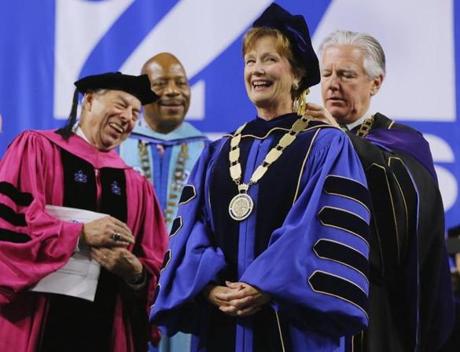 Jacqueline Molone was inaugurated Thursday at the Tsongas Center.
