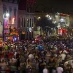 Thousands of people crammed into Sixth Street in Austin, Texas, during SXSW in 2014. 