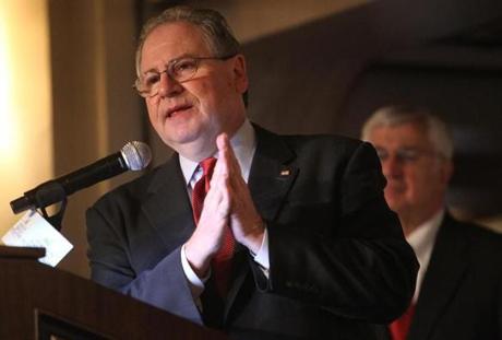 House Speaker Robert A. DeLeo (shown at an event in 2010) testified before an independent counsel on the emerging scandal concerning the state?s Probation Department.
