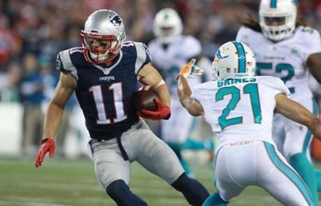 Julian Edelman made his second touchdown of the night.
