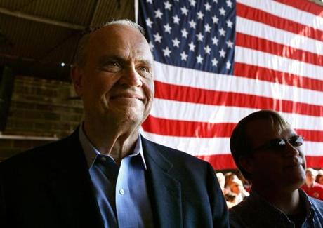 Thompson was seen at a John McCain campaign rally in Nov. 2008.
