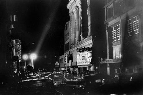 Traffic in Boston?s Theatre District was stalled on Nov. 9, 1965, because of a blackout.
