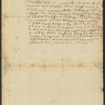 Letter from James Otis, Jr. to James Otis, Sr., and portrait print of James Otis Jr., 1743 June 17 -- Letter from Otis in Boston to his father, James Otis Sr. on June 17, 1743. In the short, half-page letter, Otis asks his father for money to pay for expenses relating to Commencement including the printing of theses, shoes, buckles, and any entertainment. He mentions that he will share entertainment expenses with his classmate Lothrop Russell. (Colonial North American Project at Harvard University)