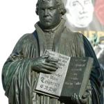 A Martin Luther monument in Lutherstadt Wittenberg, Germany.