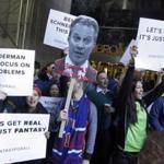 Fantasy sports fans demonstrated outside the offices of New York Attorney General Eric Schneiderman earlier this month.
