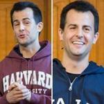 David Malan revealed a Yale sweatshirt beneath a Harvard one as he taught the first CS50 class at Yale University this fall.