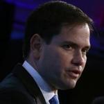 Senator Marco Rubio waved to the audience at the conclusion of his remarks at the Sunshine Summit in Orlando, Fla., last week.