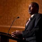Ben Carson spoke at a news conference at the Green Valley Ranch resort in Henderson, Nevada. 