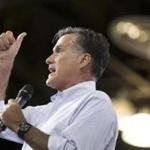 Former Massachusetts Governor Mitt Romney spoke at a presidential campaign rally in Las Vegas in 2012.
