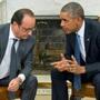 French President Francois Hollande (left) and President Obama  met in the Oval Office of the White Hous on Tuesday.