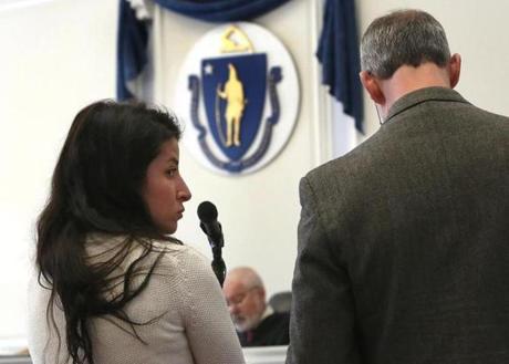 Catherine E. Williams was arraigned in Wrentham District Court on Tuesday. 
