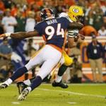 The Broncos have nine players with multiple sacks, led by DeMarcus Ware with 6½. 