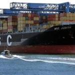 The MSC Judith container ship arrived at the Conley Terminal in Boston Harbor in 2014.