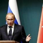 Russian President Vladimir Putin attended a news conference at the Presidential Palace in Ankara, Turkey in 2014.