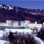 The Omni Mount Washington Resort, with Bretton Woods ski area in the background. 