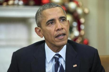 President Barack Obama made a statement on the mass shooting in San Bernandino. 
