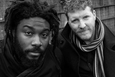 Jason Reynolds (left), who grew up outside Washington, D.C., and Brendan Kiely, a native of Melrose, have coauthored ?All American Boys.? 
