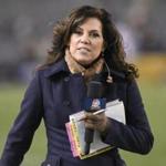 Michele Tafoya has been a sideline reporter for NFL games for 12 years. 