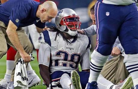 LeGarrette Blount (hip) is one of the newcomers to the Patriots? injury list.
