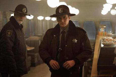 From left: Ted Danson as Hank Larsson and Patrick Wilson as Lou Solverson in FX?s ?Fargo.? 
