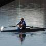 A rower in shorts and a Santa hat plied the waters of the Charles River in Cambridge on Christmas, when summer-like temperatures prompted many to head outside for recreation.