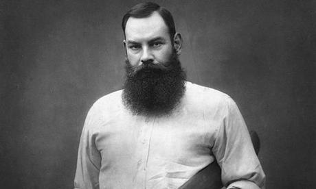 W.G. Grace, the best cricket player of the Victorian age, in the late 1880s.
