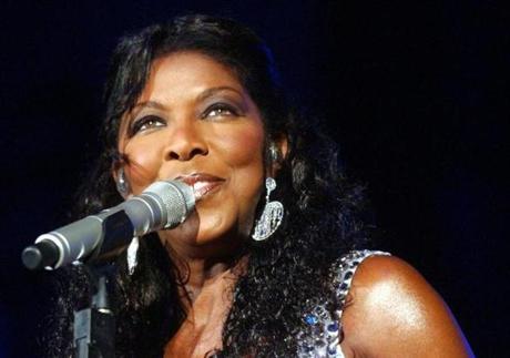 Natalie Cole performed during her concert at the Torwar arena in Warsaw, Poland. 
