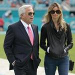 Patriots owner Robert Kraft and Ricki Lander, prior to Sunday?s Pats-Dolphins game in Miami.