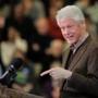 President Bill Clinton campaigned for his wife, Hillary Clinton, in Nashua, N.H., on Monday.